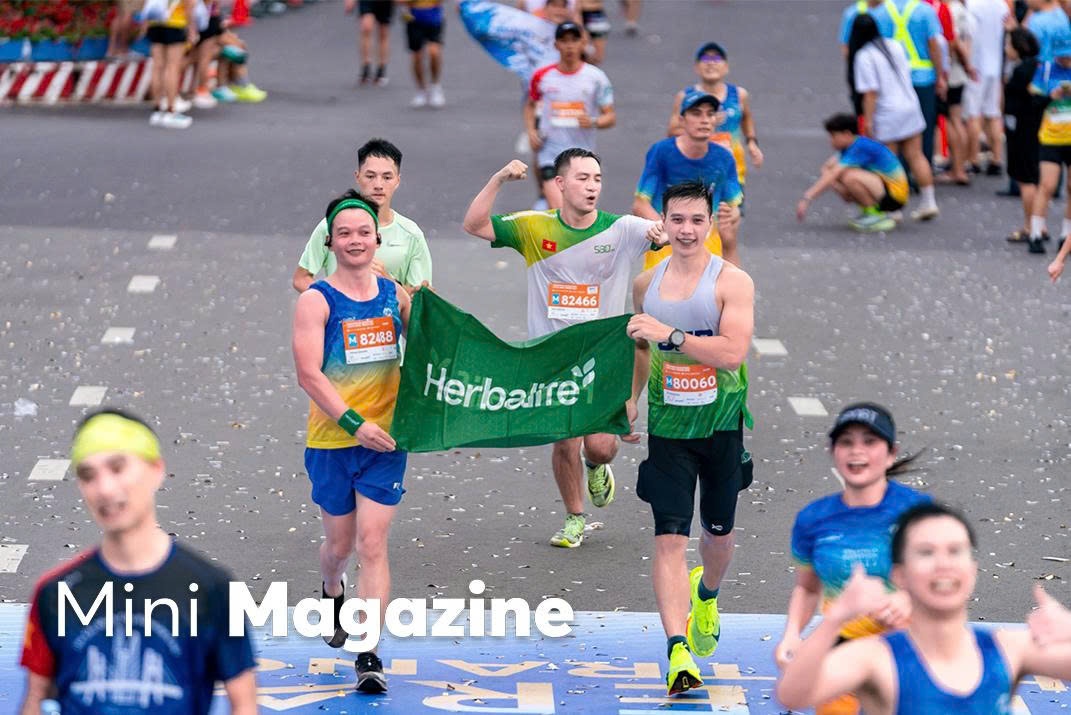 Herbalife co vu tinh than song khoe tai giai chay marathon o Nha Trang hinh anh