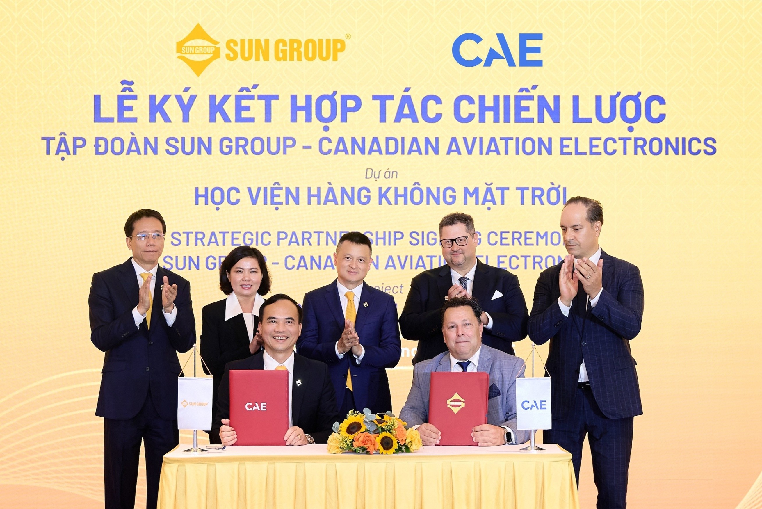 Sun Group bat tay CAE phat trien Hoc vien Hang khong Mat Troi hinh anh