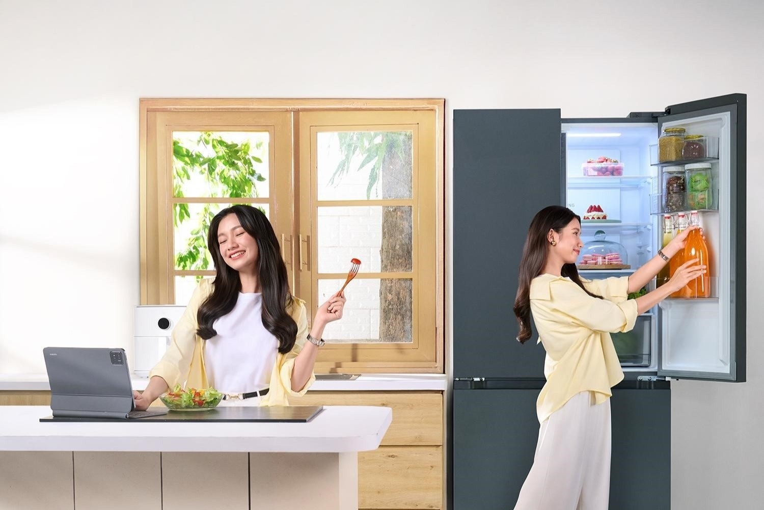 Mijia Refrigerator Cross Door 510 L - tu lanh 4 cua cho bep hien dai hinh anh