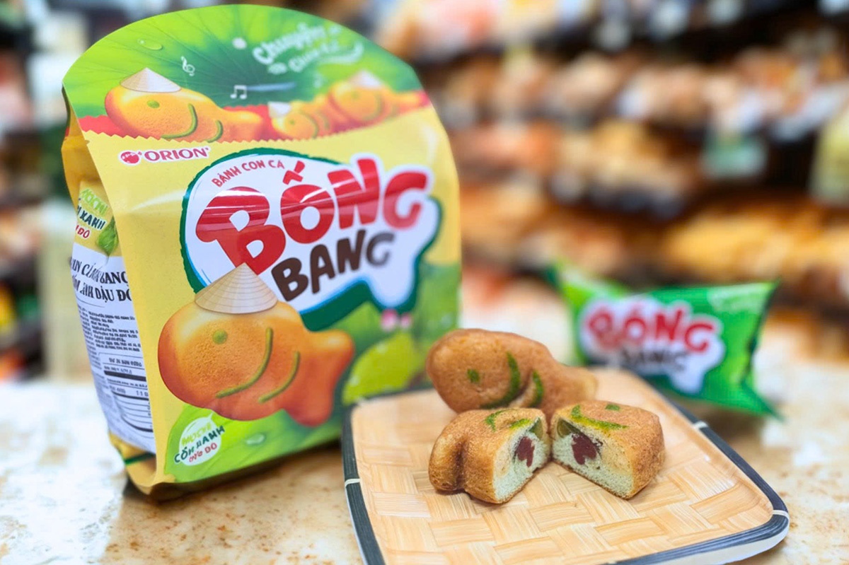 Banh Bong Bang com mo dau bo suu tap le hoi com tu Orion hinh anh