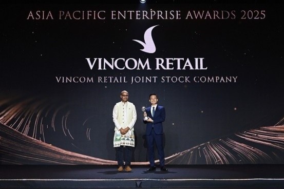 Vincom Retail doat giai ‘Thuong hieu truyen cam hung chau A 2025’ hinh anh