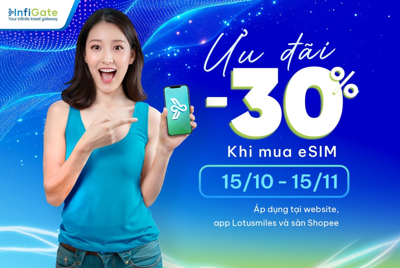 InfiGate ra mat eSIM du lich quoc te, ket noi moi hanh trinh hinh anh