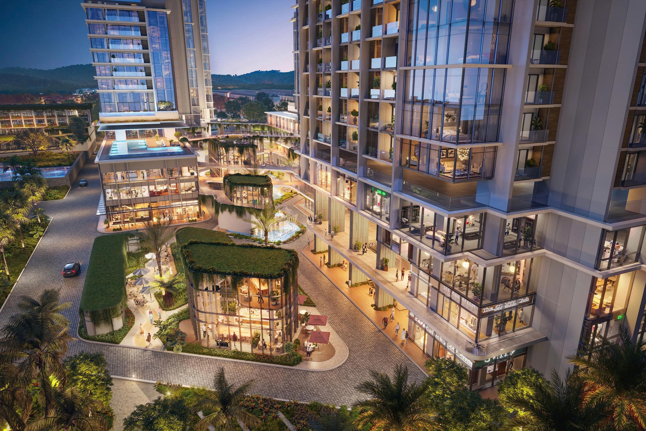 He tien ich da tang tai Aria Bay thu hut cong dong thoi thuong hinh anh