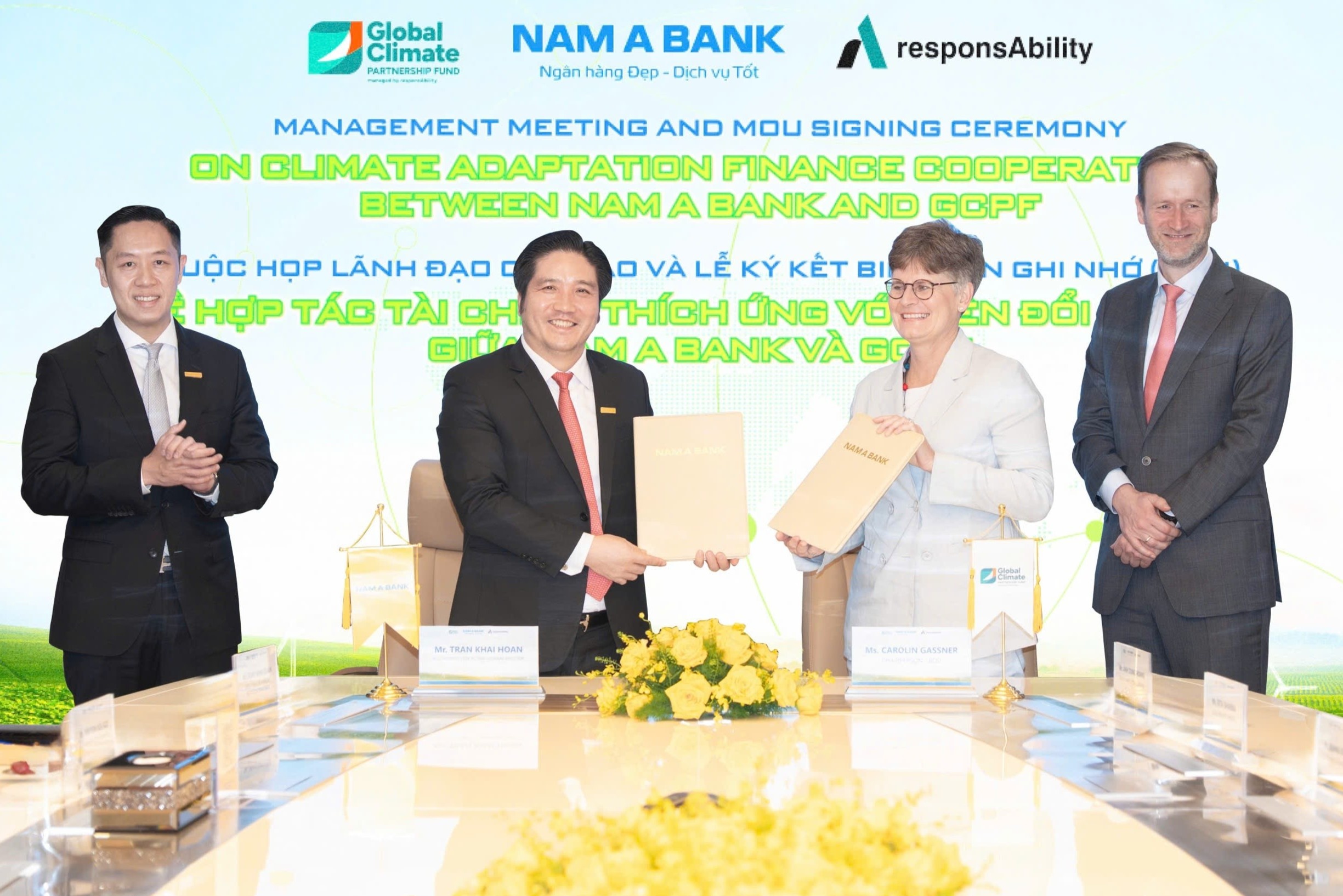 Nam A Bank, GCPF nghien cuu khung tai chinh thich ung bien doi khi hau hinh anh