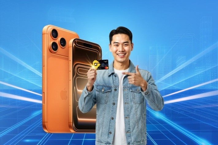 Chu the tin dung PVcomBank mua iPhone 17 duoc giam 1,5 trieu dong hinh anh