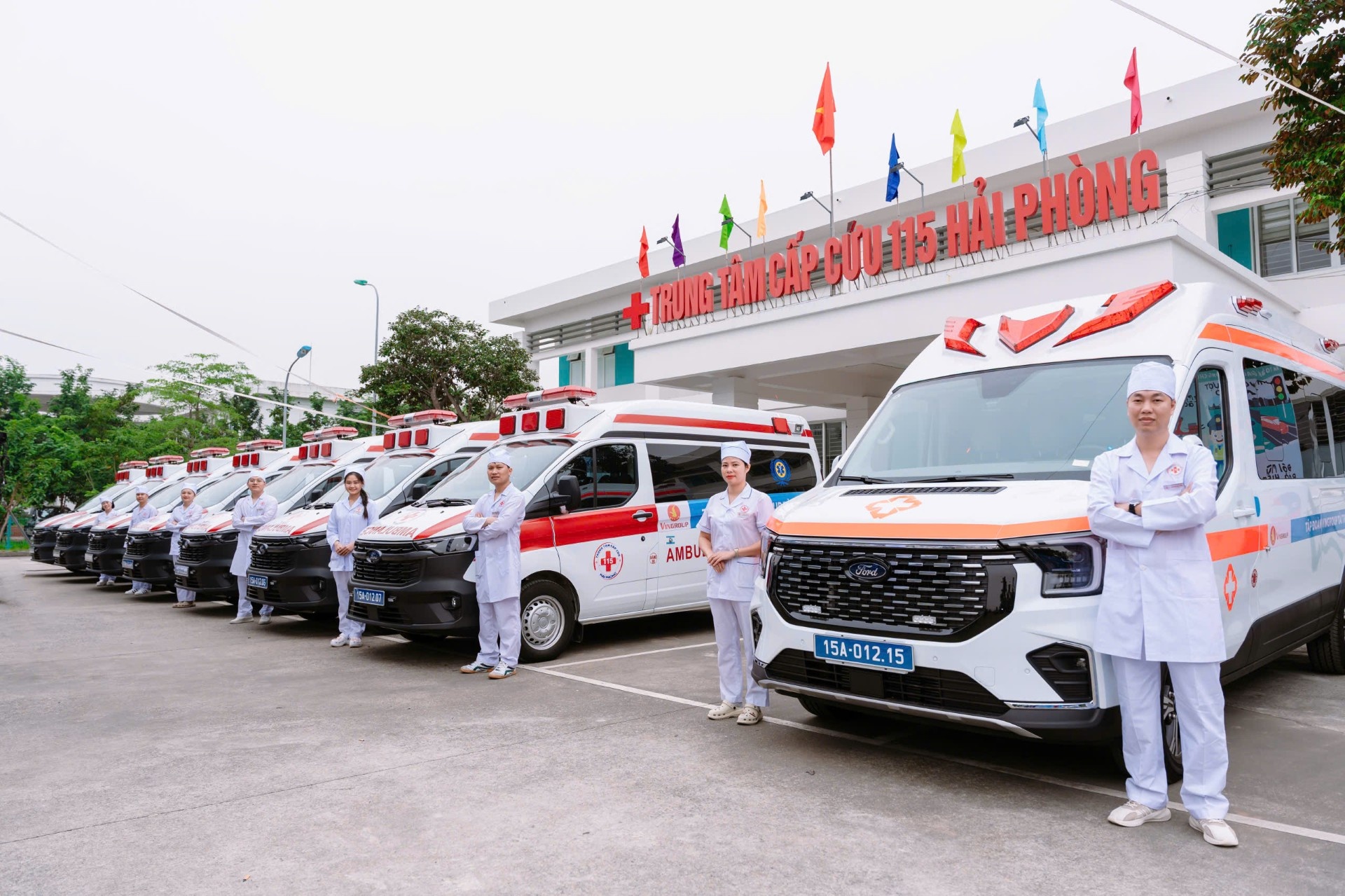 Vingroup ho tro Hai Phong chuan hoa he thong cap cuu ngoai vien hinh anh