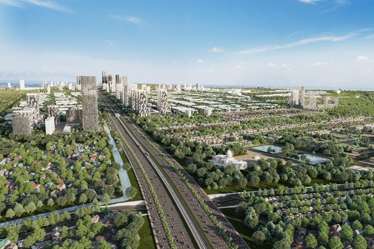 Sun Group khoi cong tuyen duong ket noi san bay Gia Binh voi Ha Noi hinh anh