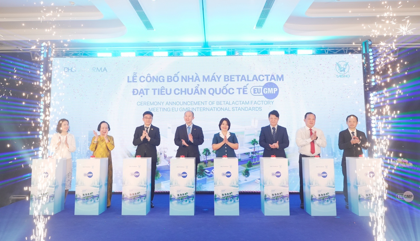 DHG Pharma cong bo nha may Betalactam dat tieu chuan quoc te EU GMP hinh anh