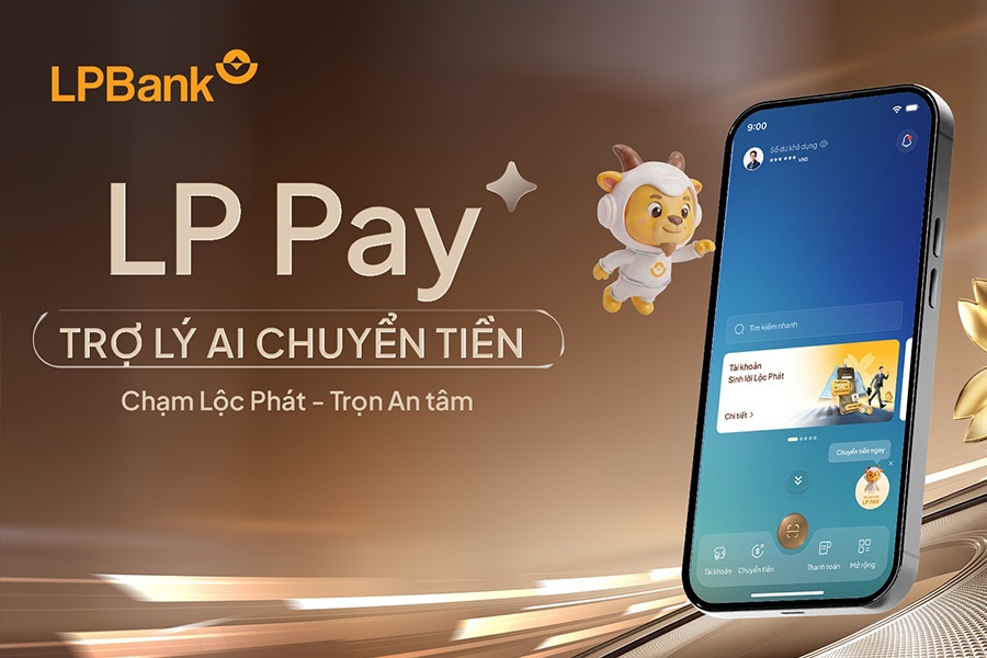 Ung dung LPBank Plus tich hop tro ly AI chuyen tien bang hoi thoai hinh anh
