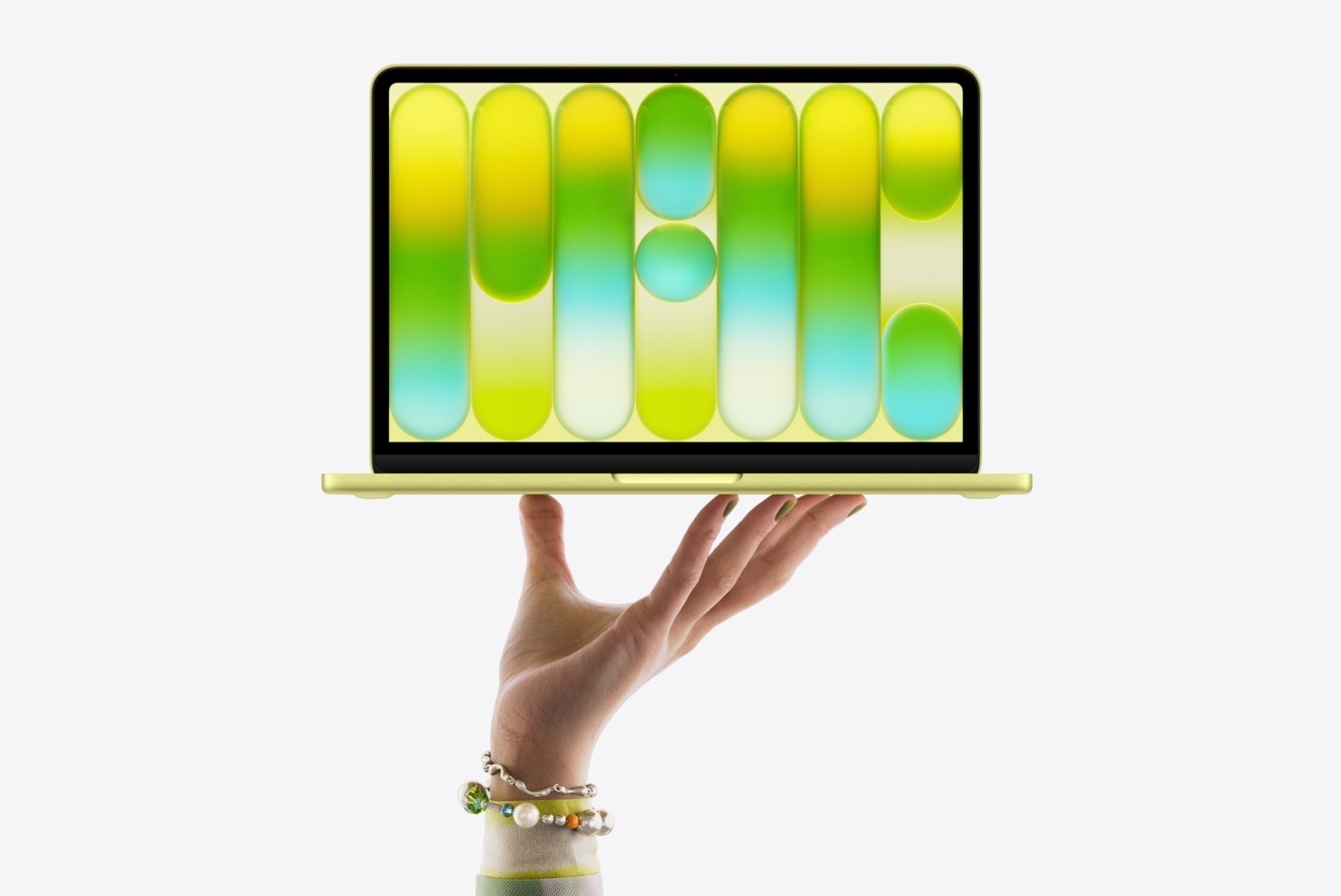 MacBook Neo 'do bo' voi bang mau hong phot, vang citrus dam ca tinh hinh anh