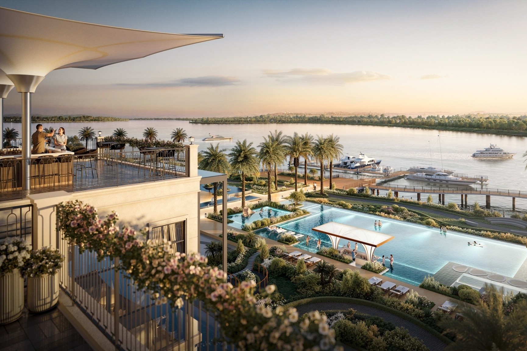 Khong gian cong dong rieng tu cho gioi thuong luu o Elyse Marina Club hinh anh