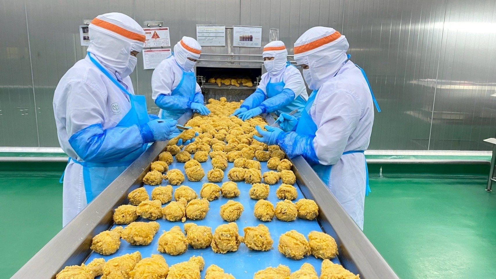 C.P. Viet Nam don co hoi dua thit ga che bien vao Han Quoc hinh anh