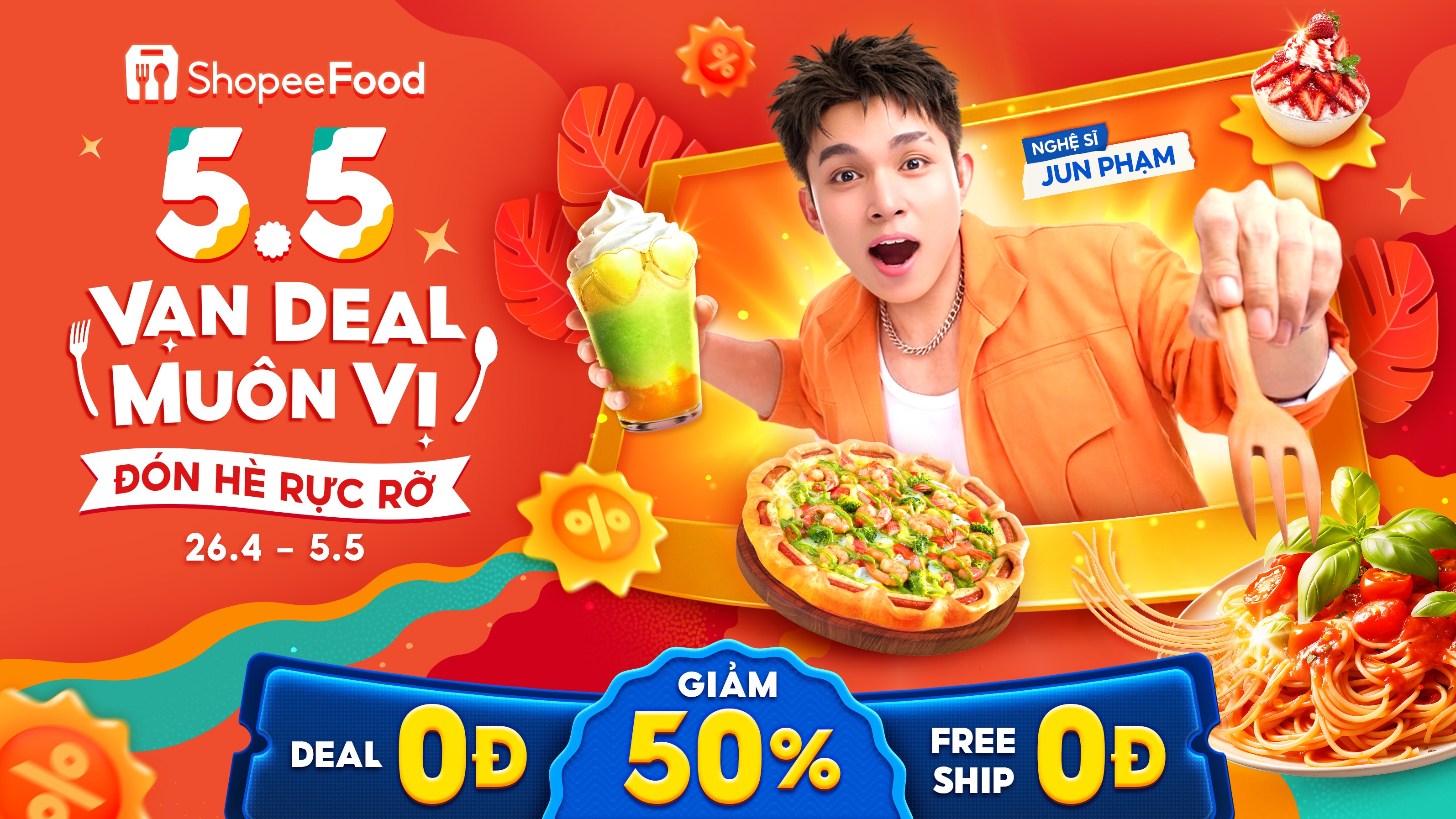 Don he no ne quen loi ve voi ShopeeFood '5.5 van deal muon vi' hinh anh