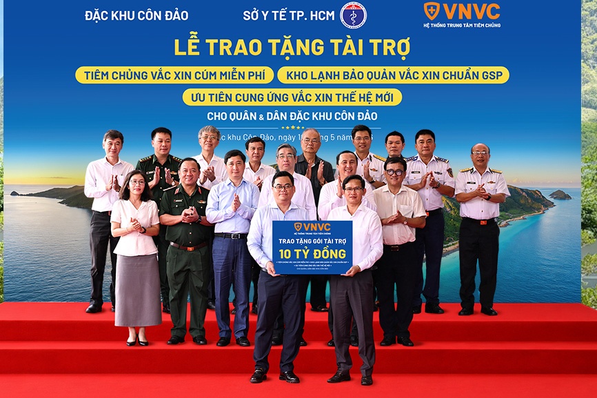 VNVC dau tu hon 10 ty dong tang cuong an ninh y te cho Con Dao hinh anh