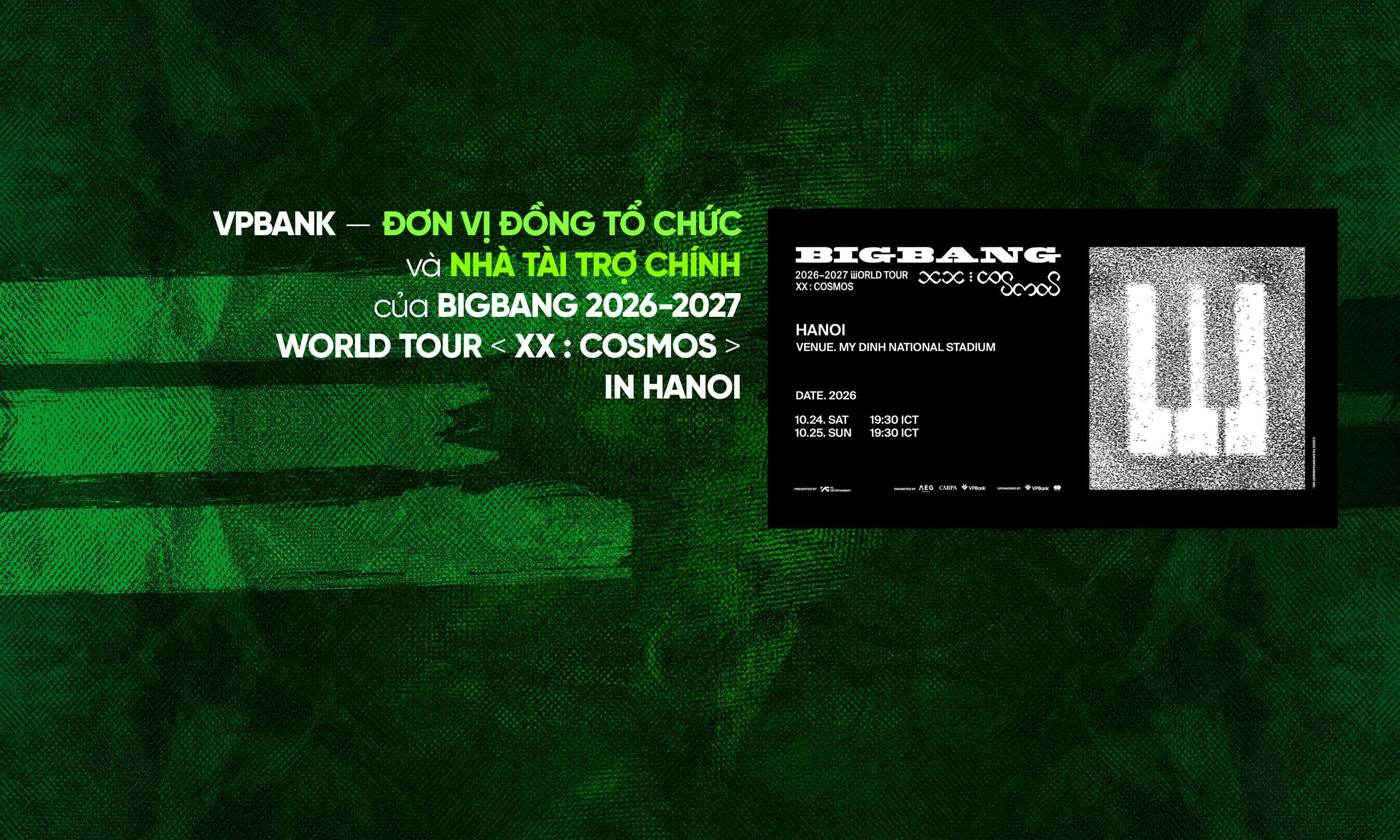 VPBank đồng tổ chức và tài trợ chính BigBang World Tour tại Việt Nam