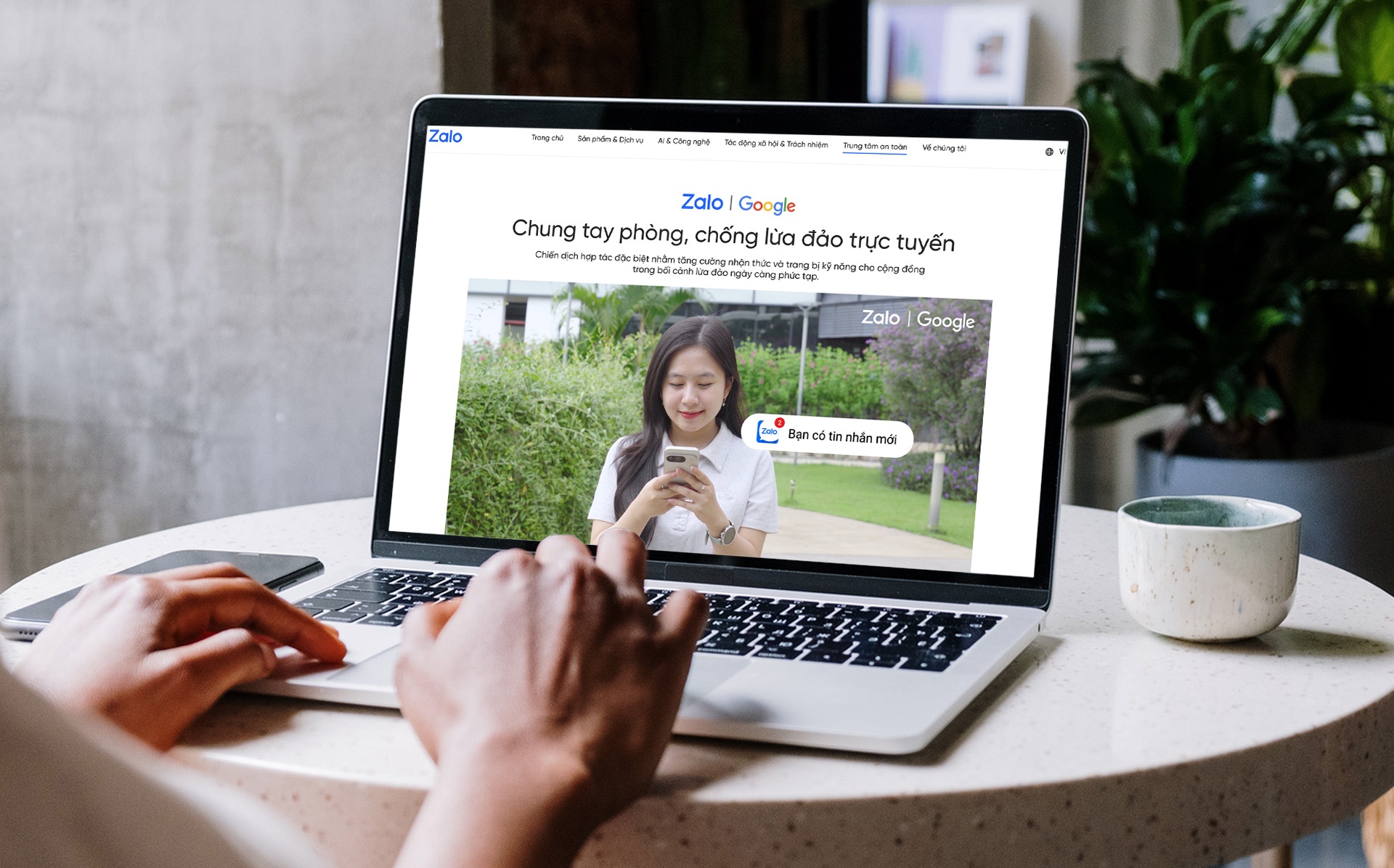 Zalo và Google hợp tác ra mắt Trung tâm an toàn số