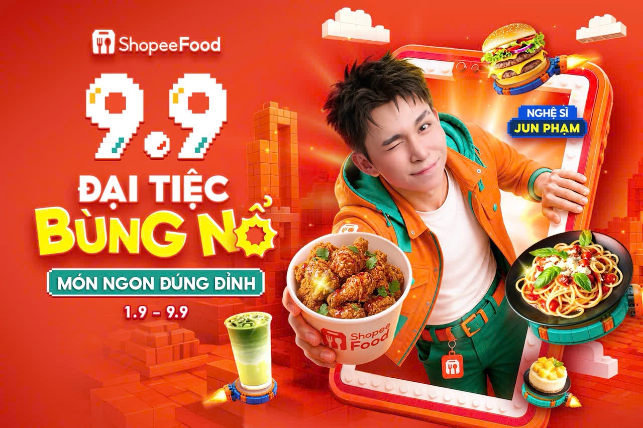 'Sạc' năng lượng cho tháng 9 đầy hứng khởi với ShopeeFood dịp 9/9