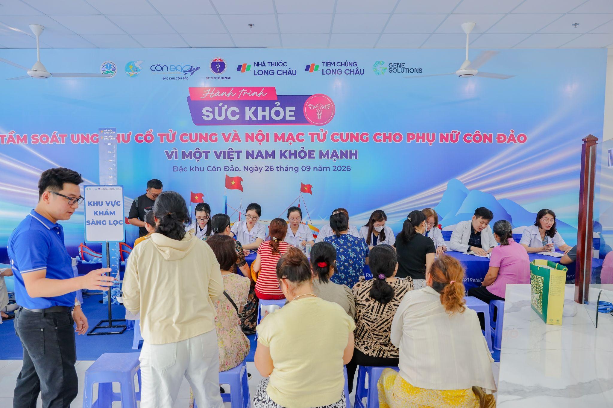 Hàng trăm phụ nữ Côn Đảo được tầm soát ung thư miễn phí