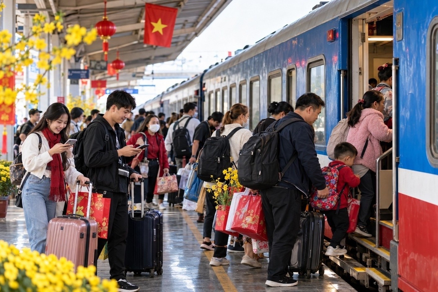 5 điểm cần kiểm tra trước khi thanh toán vé tàu Tết 2027