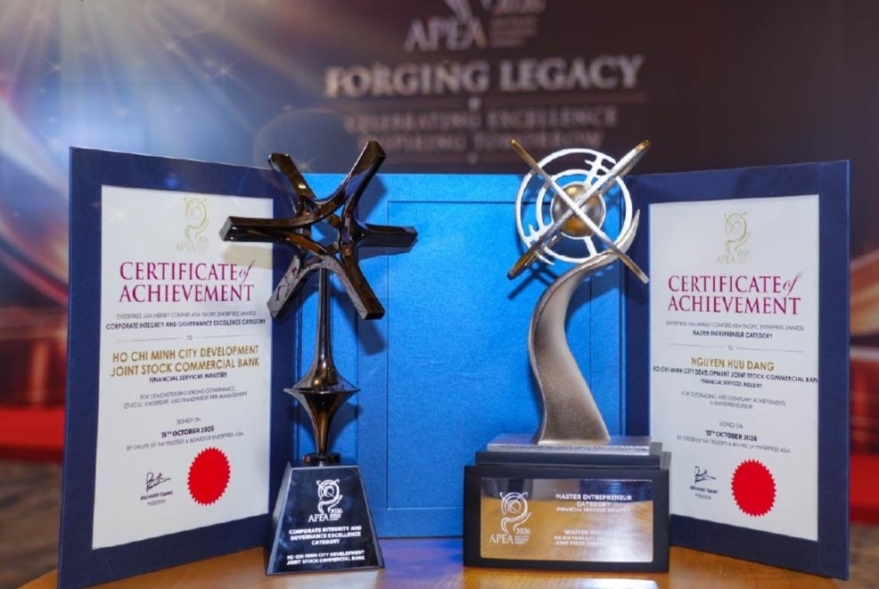 APEA 2026 vinh danh HDBank về quản trị bền vững và minh bạch