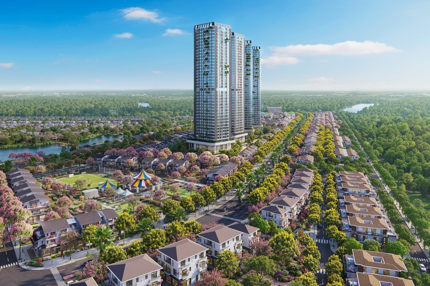 Rừng Hồng - trung tâm phân khu Mùa Lễ Hội tại Eco Retreat