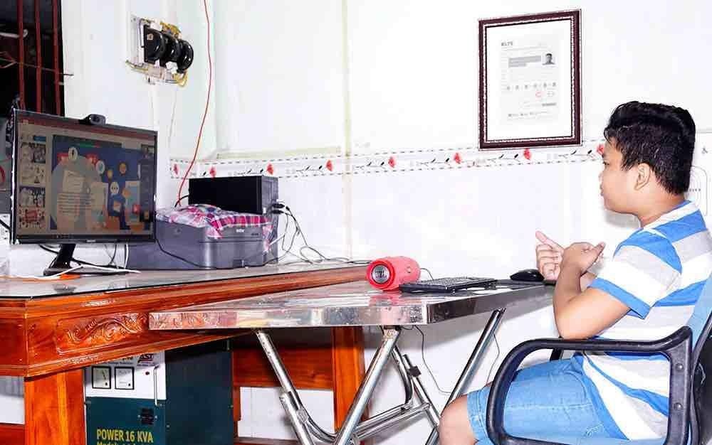 Cau be lop 4 tuoi dat 7.0 IELTS anh 1