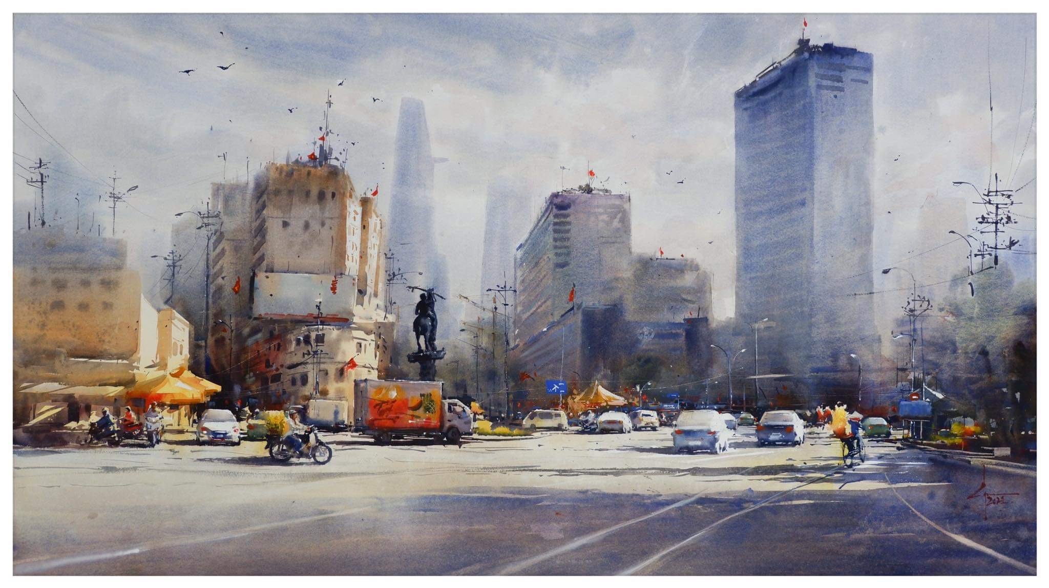 Hoa si Doan Quoc ve ve Sai Gon anh 14