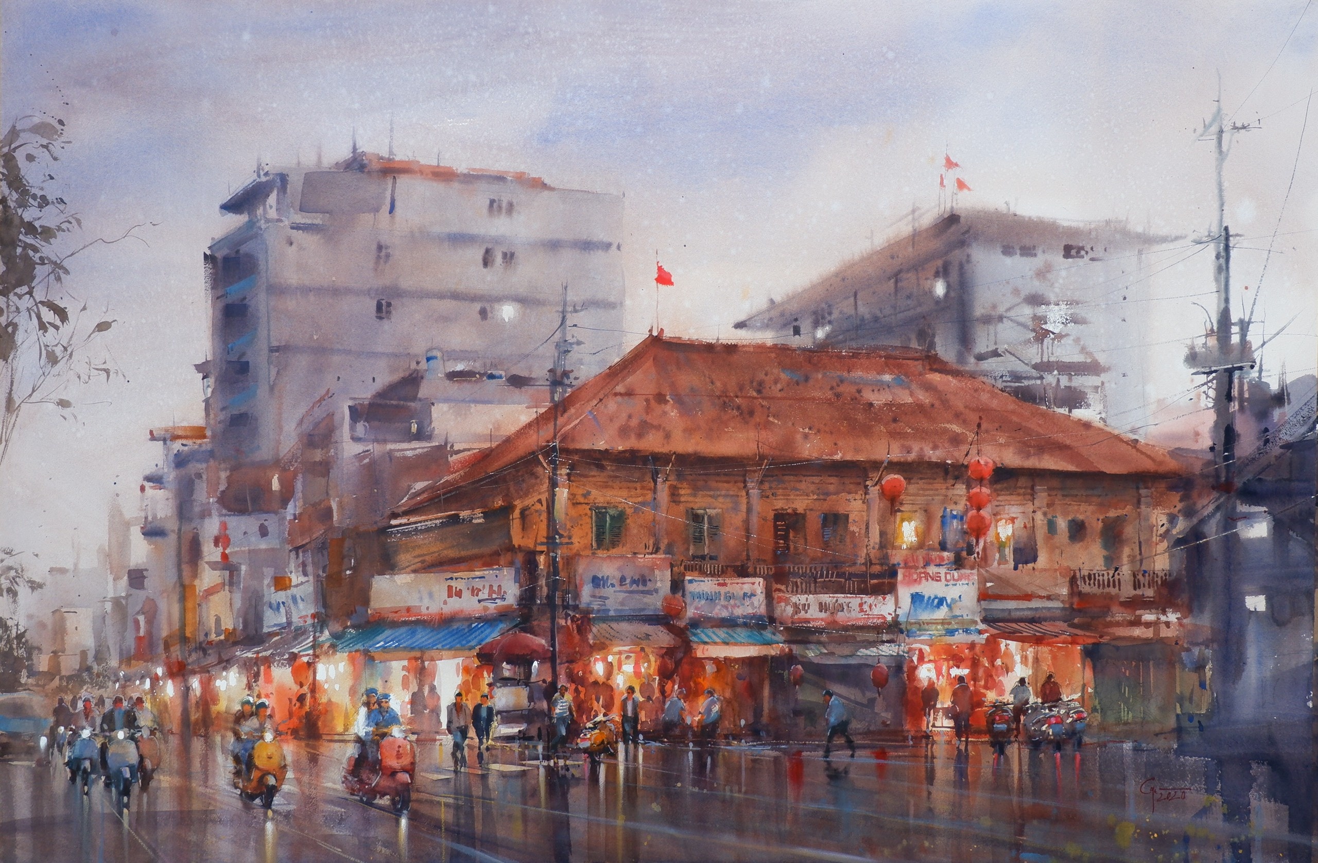 Hoa si Doan Quoc ve ve Sai Gon anh 17