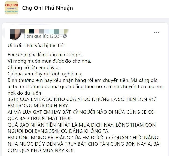 mất tiền khi mua hàng online ảnh 2 mat tien khi mua hang online anh 2