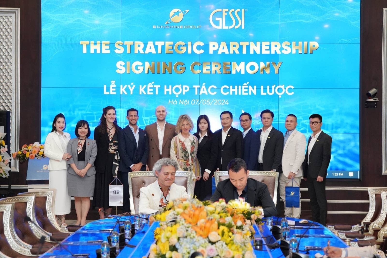 Sunshine Group va Gessi Group hop tac phat trien 'nha hang hieu' hinh anh