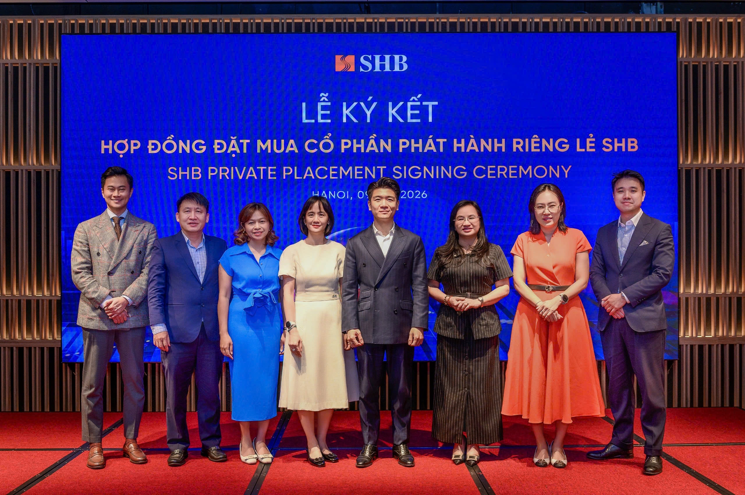 SHB ky ket thoa thuan phat hanh rieng le voi hang loat quy dau tu lon hinh anh