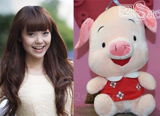 Minh Hằng có một biệt danh rất dễ thương là Bé Heo. Quả thực biệt danh này khá phù hợp với gương mặt bầu bĩnh của cô nàng. 