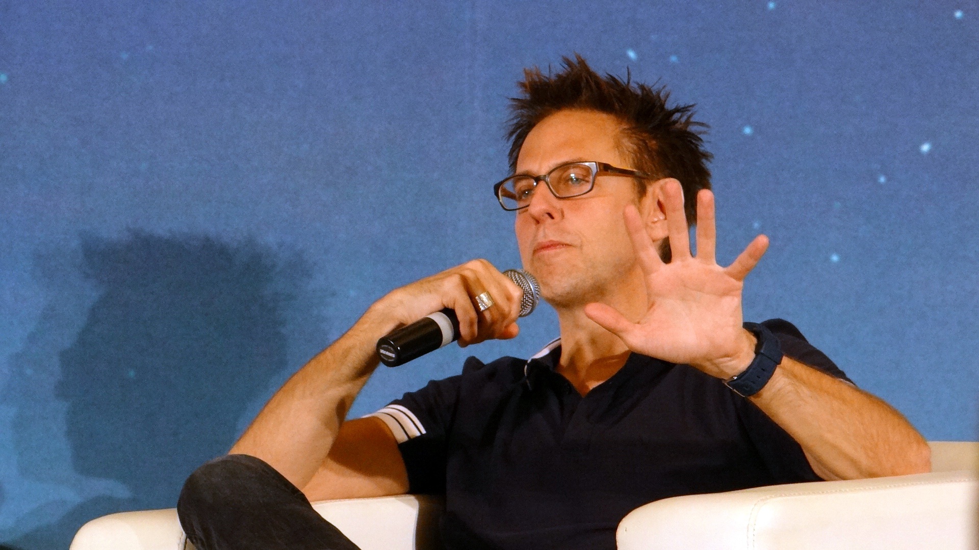 7.	Đạo diễn James Gunn thì tỏ ra vô cùng tự hào khi đứa con tinh thần mà anh cùng các cộng sự ấp ủ suốt gần 2 năm trời sắp sửa được trình làng người hâm mộ.