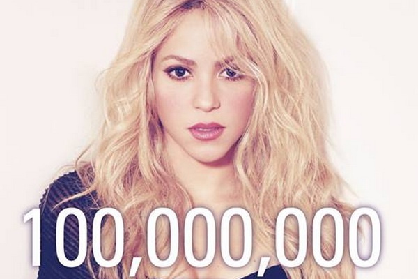 Shakira thông báo Facebook vượt mốc 100.000.000 lượt like.
