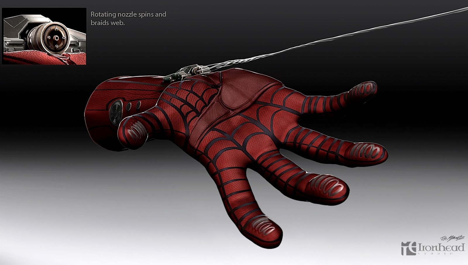Trong truyện tranh, Spider-Man luôn phải đeo máy bắn tơ