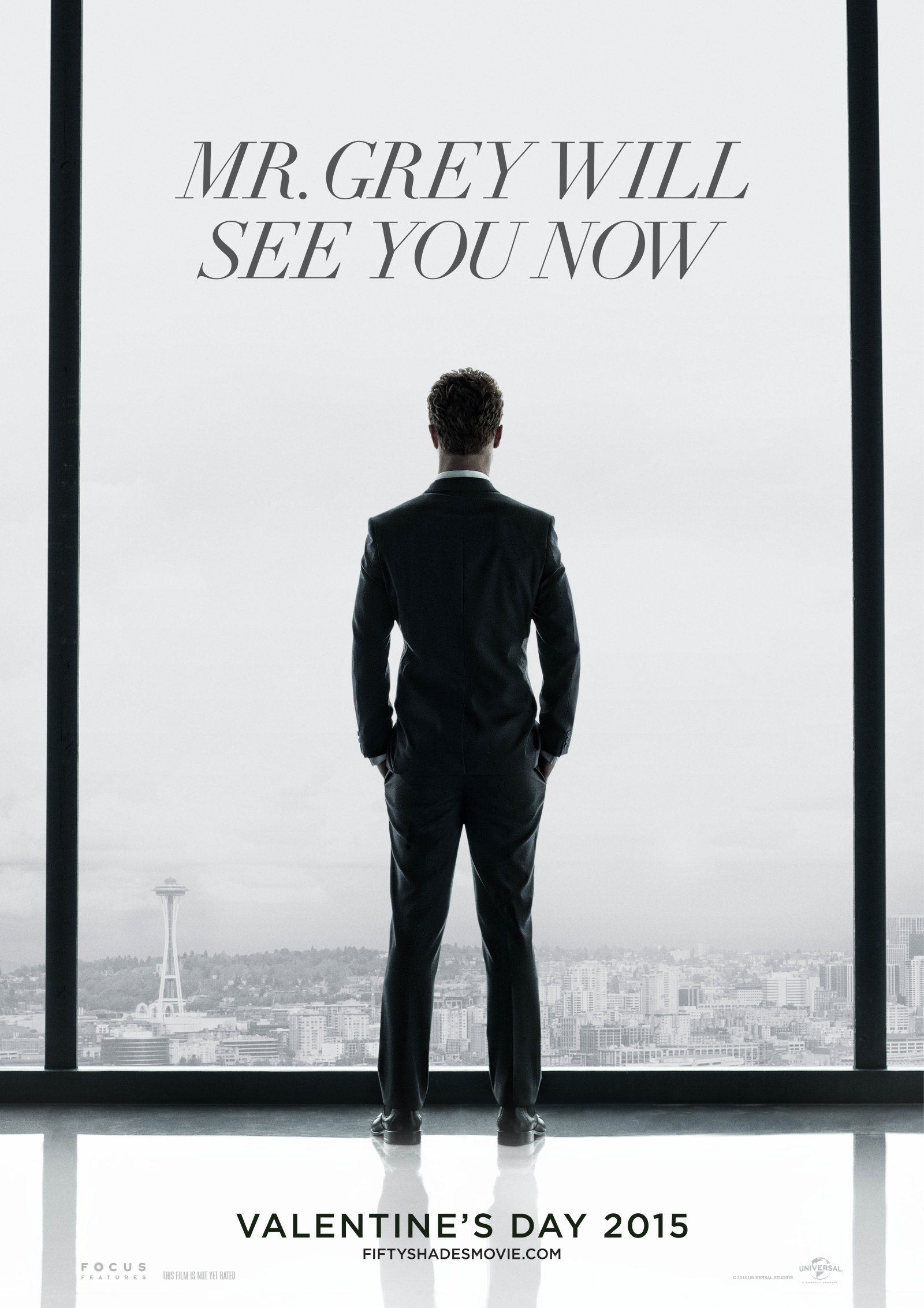 Poster đầu tiên của Fifty Shades of Grey.