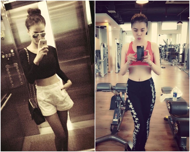 Trà Ngọc Hằng và Hồng Quế cũng không hề thua chị kém em.