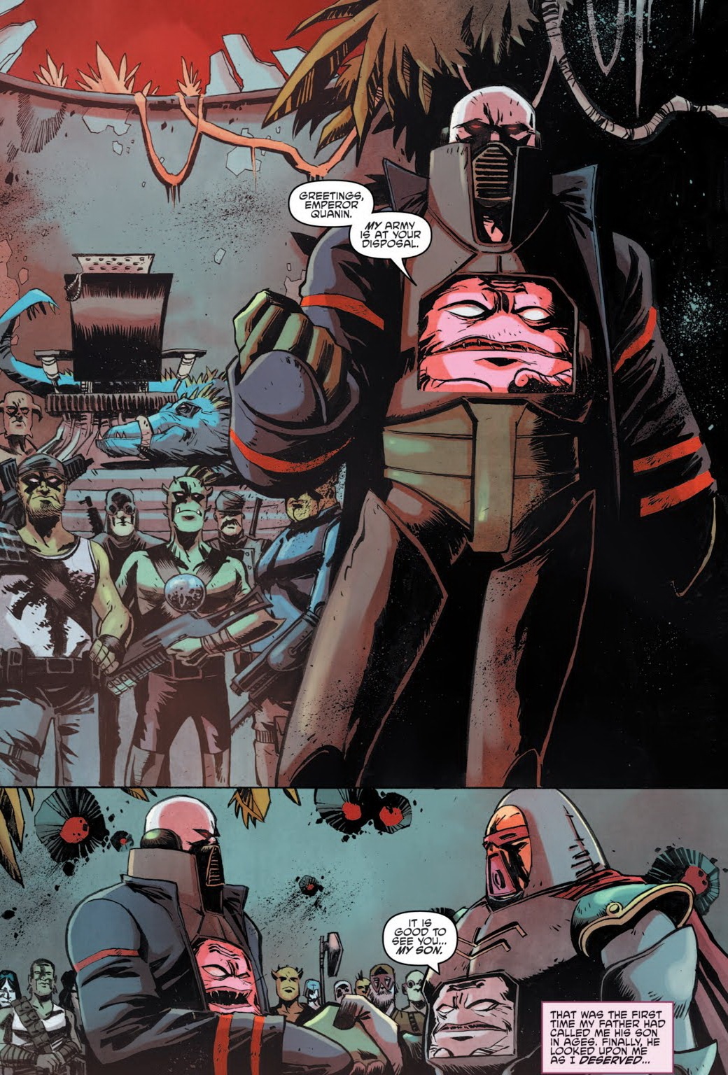 Hình ảnh các nhân vật Utrom trong nguyên tác truyện tranh.