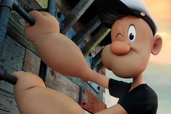 Thuy thu Popeye phien ban 3D lo dien hinh anh