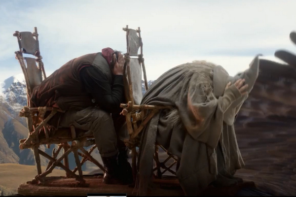 Clip huong dan an toan tren may bay kieu 'The Hobbit' hinh anh