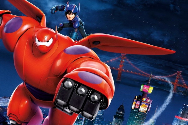 Robot Baymax cung be ban chinh phuc phong ve Bac My hinh anh
