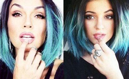 Lúc khác lại trở thành siêu mẫu Kylie Jenner xinh đẹp.