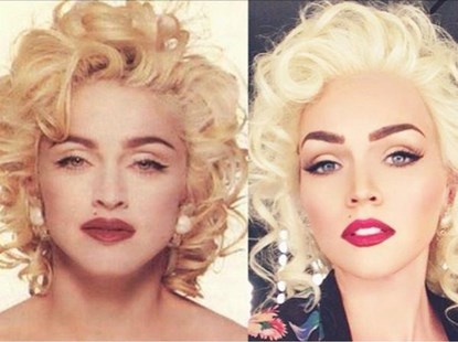 Madonna thời trẻ cũng trở thành cảm hứng của cô gái này.