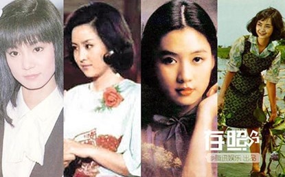 Dàn mỹ nhân kiệt xuất của Quỳnh Dao (từ trái qua): Lưu Tuyết Hoa, Chân Chân, Lữ Tú Lăng và Đường Bảo Vân.