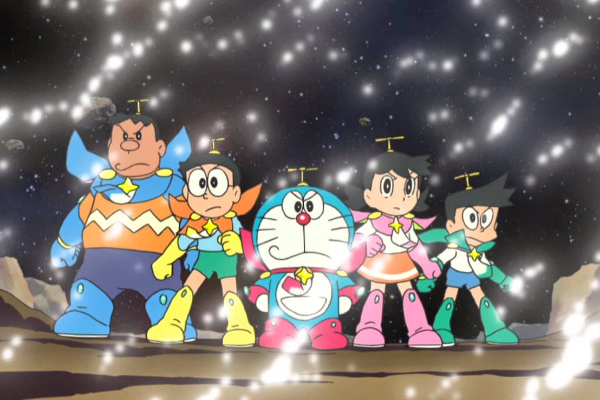 Meo may Doraemon lai thong tri phong ve Nhat Ban hinh anh