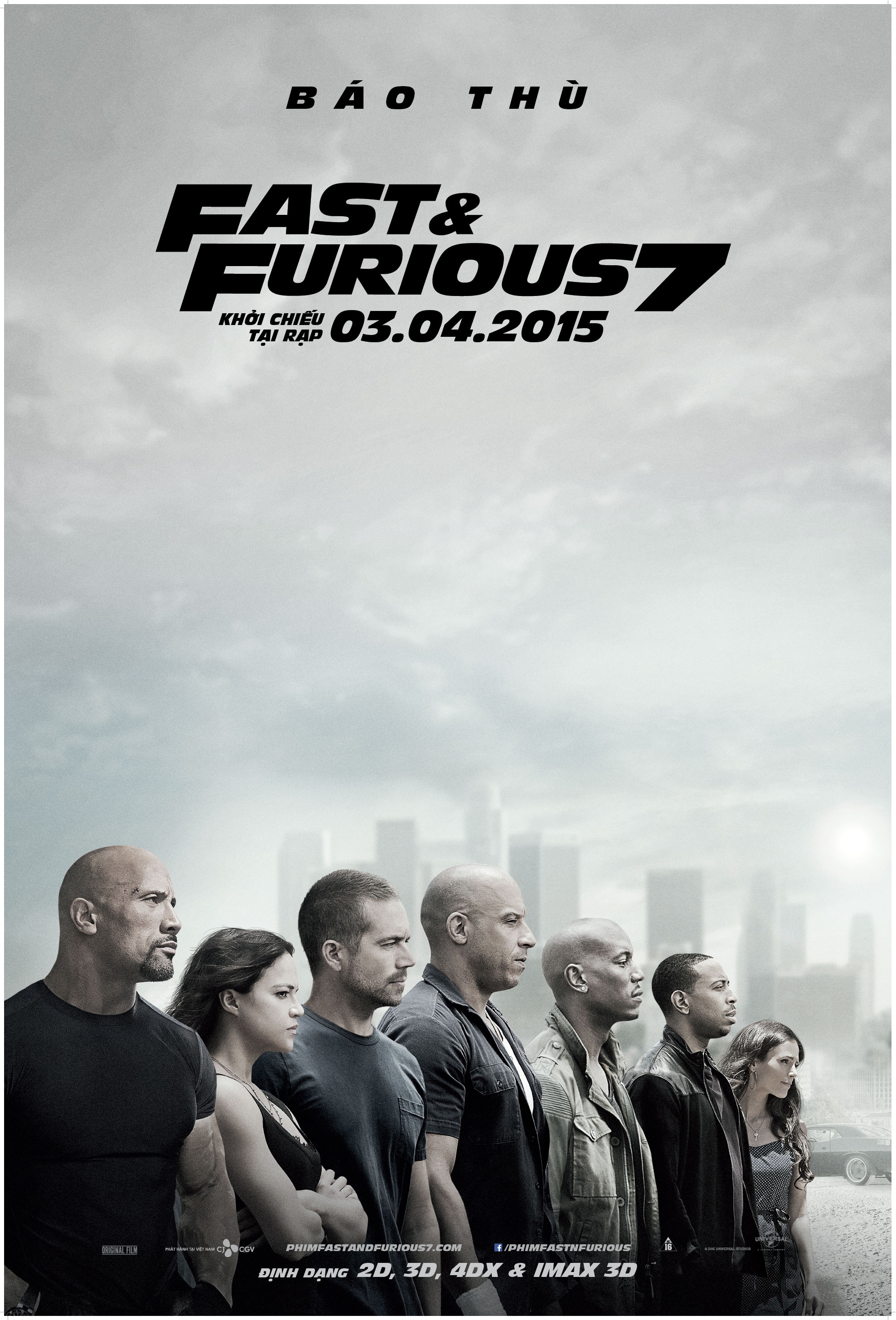 Fast & Furious 7 khởi chiếu từ ngày 3/4.