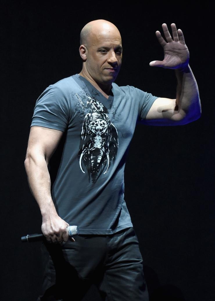 Vin Diesel tại sự kiện CinemaCon 2015.
