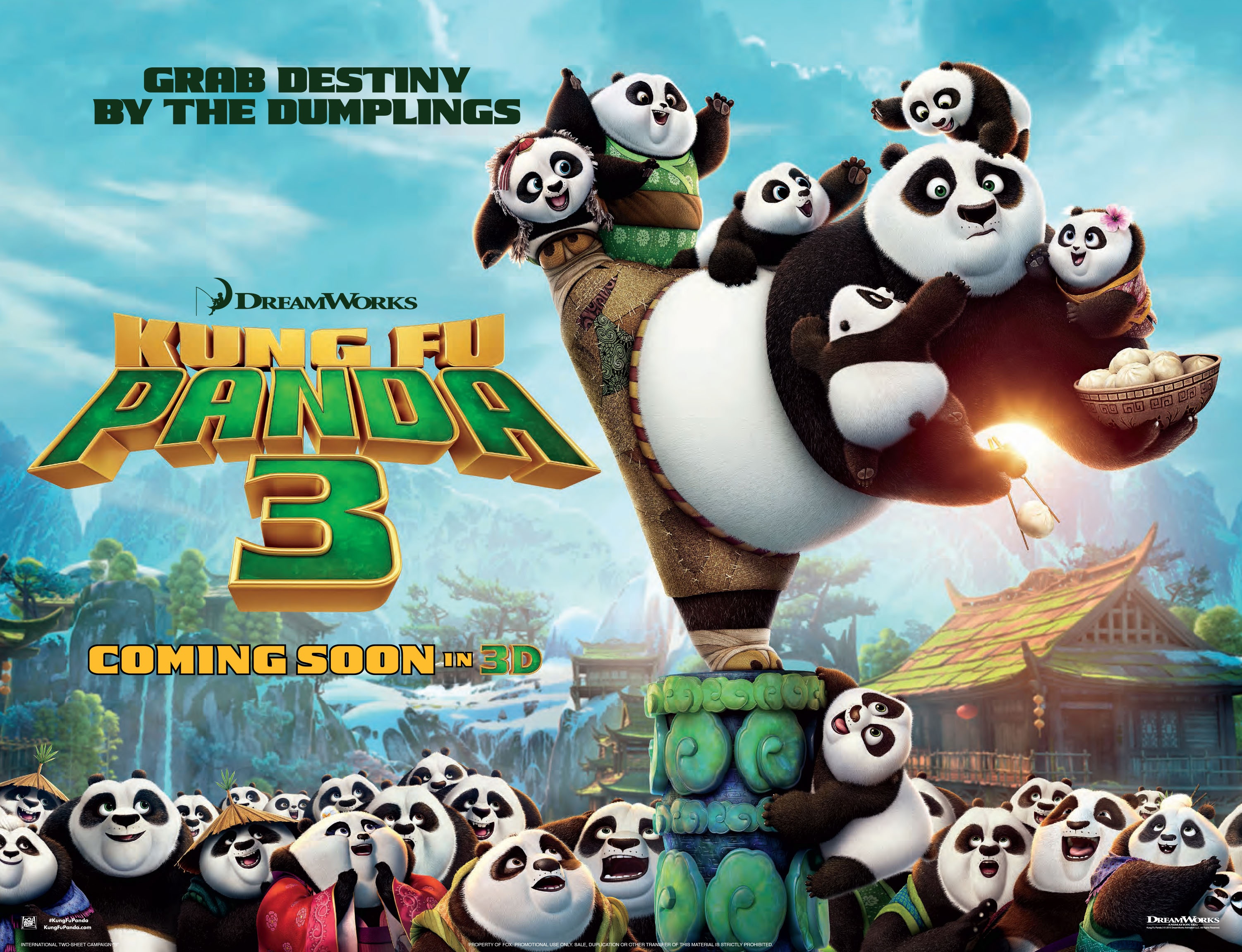 Tại Việt Nam, Kung Fu Panda 3 dự kiến khởi chiếu từ 18/3/2016.