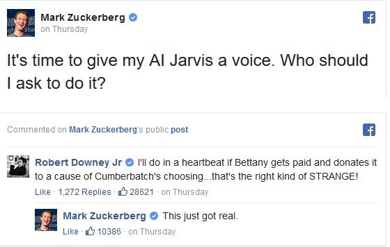 Robert Downey Jr. giúp Mark Zuckerberg ảnh 2 Robert Downey Jr. giup Mark Zuckerberg anh 2