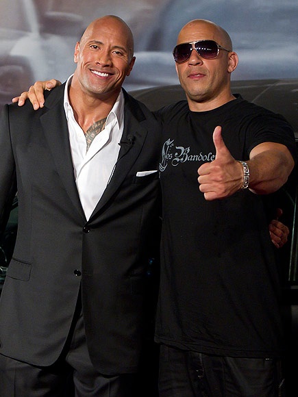 The Rock chi trich Vin Diesel anh 1